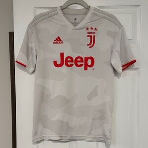 adidas Men’s White Jersey with Red Accents - Juventus Logo